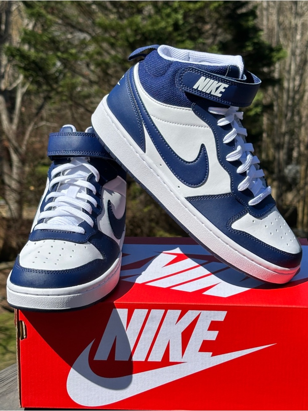 Nike Court Borough Mid Casual Everyday Sneaker Size GS Grade School Youth 7Y NEW